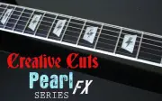 AC/DC tiny Lightning Bolt BLACK PEARL Decals for Guitars with Trapezoid Inlays