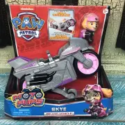 Paw Patrol - Moto Pups Skyes Deluxe Pull Back Motorcycle Vehicle with Wheelie