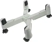 DIYEAH Desktop Stand Cooler Computer Tower Holder Monitor Under Desk Computer Tower Stand Storage Cart Computer Fan Portable Mobile Stand Pad Computer Floor Stand Device Abs