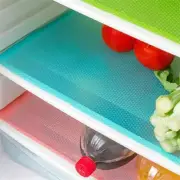 4pcs Refrigerator Pad Non-Slip Waterproof Can Be Cut Fridge Shelf Liner Mat