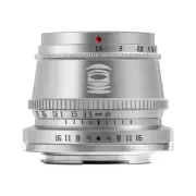 TTArtisan 35mm F1.4 APS-C Maual Focus Lens for Fujifilm X Mount Camera Sliver