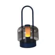 Dark Blue Portable Rechargeable LED Lantern - Touch Control, Adjustable Brightne