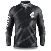 Carlton Blues AFL 'Koedal' Fishing Shirt Polo Sizes S-5XL!