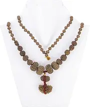 ShivaRatna 1-14 Mukhi + Gauri Shankar + Ganesh Rudraksha + 5 Mukhi Mala (Siddha Rudraksha Mala) Total 108+1 Beads