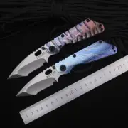 M390 High-quality Outdoor Titanium Alloy Colorful Craftsmanship Folding Knife