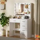 10 LED Vanity Mirror Lights for Makeup Dressing Table Vanity Set With 5 Drawers