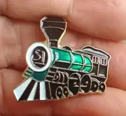 Green S1 steam Engine Railway railroad rail road train Hat Pin Tie Tack Lapel