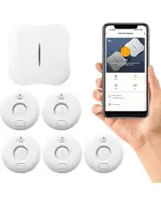 WiFi Water Leak Detector Kit - Smart Home Alarm System with App Control (5 Senso