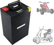 HJGHY 72V 35Ah 45Ah 50Ah 60Ah Lithium Battery Replacement Go Kart Battery 72V 80Ah Motorcycle Battery for Electric Forklift 6000W Electric Tricycle Motor with Charger,72v,35Ah