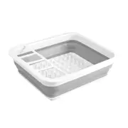 Portable Dish Rack Kitchen Storage Holder Drainer Bowl Tableware Plate FoldableDrying Rack Home Shelf Dinnerware Organizer