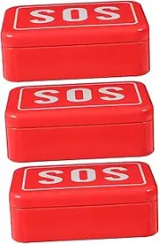 Outdoor First Aid Kit 3 Piece Storage Container Portable for Camping Travel