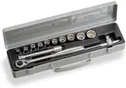 TONE 1/2" Drive 12 pt 8-24mm Socket Wrench Set 800MISO 13 Tools JAPAN
