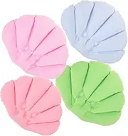 Ipetboom 4Pcs Inflatable Bath Pillows with Suction Cups Portable Head Rest for Bathtubs and Spas Compact Design for Travel and Relaxation