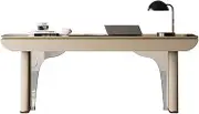 Workstations Light Luxury Desk Modern Simple Premium Feeling Living Room Office Desk Home Study Small Household Rock Plate Acrylic Desk Office Desk(160 * 70 * 75cm)