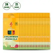 Vignette Colour Pencils 21 Packs * 24-Colour Value Drawing Set for School Class