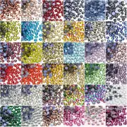 2mm 3mm 4mm 5mm Crystal Glass Hotfix Rhinestones Flat Back Gems Art Deco Beads