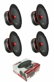 4 DS18 PRO-X6BM 2000 Watt 6.5" Midrange Speakers Bullet Car Loudspeaker 8 Ohm