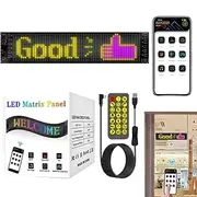 Car Window LED Sign, Programmable Animation Display, 2.76x6.81in Wireless APP Control, Scrolling Message Sign, Perfect for Car, Store, Holiday, and Vehicle Accessories