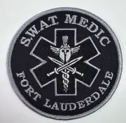 Fort Lauderdale SWAT Medic Florida FL Tactical Paramedic Fire Subdued Patch S10