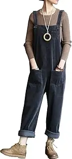 [ChangNanJun] Fall Fashion Corduroy Overalls for Women Adjustable Straps Bib Corduroy Jumpsuit