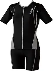 [arena] Larasepa Separates (Spats with Inner Insert) LAR-4272W K Black x K Black x H Gray x Yellow (BKGY)