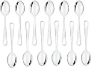Tiny Spoons Set of 12, Small Coffee Spoons Mini Stainless Steel Spoons for Dessert, Appetizer,Ice Cream (4 inch)