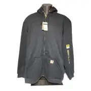 Carhartt Men's Rain Defender Rutland Thermal Lined Hooded Zip Sweatshirt SZ 3XLT