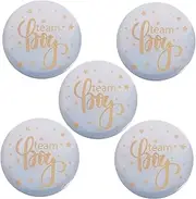 [CATIEBYE] Button Badge Gender Reveal Party Accessories Happy Birthday Gender Reveal Party Supplies Birthday Party Pin Birthday Party Badge Party Badges Tinplate