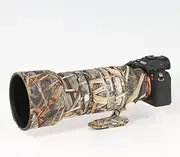 CHASING BIRDS Camouflage Waterproof Lens Coat for Sony FE 70-200mm F2.8 GM OSS II Rainproof Lens Protective Cover (New Reed Camouflage, with 1.4X and 2.0X TC)