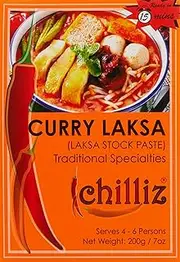 Chilliz Laksa Stock Curry Paste 200 g, 200 g, Laksa Stock Curry