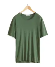 Lemaire Relaxed Fit Crewneck T-Shirt XXL Green