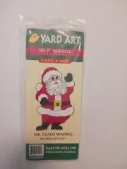 Yard Art Do It Yourself Mr.claus Waving Easy To Follow Instructions