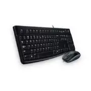 Logitech 920-002586 MK120 Keyboard & Mouse Combo Quiet typing and Spill resistant