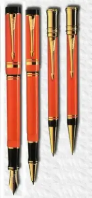 Parker Duofold Pen Set Special Edition Fountain Rollerball Ballpoint Pencil New