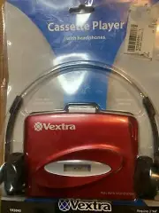 Vextra Cassette Player With Headphones In Package