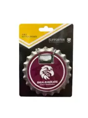 NRL Bottle Opener, Magnet & Coaster - Manly Sea Eagles - Rugby League - NEW LOGO
