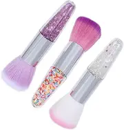 PLAFOPE Foundation Brush Handle Manicure Brush Set 2-in-1 Cosmetics Tool for Smooth Application