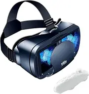 Full-Screen Virtual Reality 3D Glasses VR Set 3D Virtual Reality Goggles, Adjustable with Gamepad