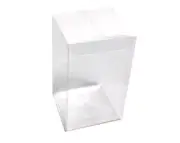 50 Pack of 8x8x10cm Clear PVC Plastic Folding Packaging Small rectangle/square B