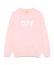 Off-White Kids Off Crew-Neck Sweatshirt 8Y,10Y Pink