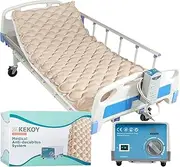 KEKOY Alternating Air Pressure Mattress for Bed Sore Prevention, Hospital Mattress Topper With Whisper Quiet Pump, Waterproof, Heat Resistant Ulcer Cushion Pad for Hospital, Home, Medical Use