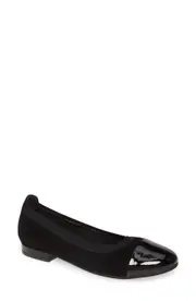 David Tate Nicole Cap Toe Flat