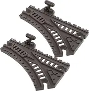 Vaguelly Train Tracks Expandable Wooden Train Supplies Elastic Deformation Tracks for Boys and Girls