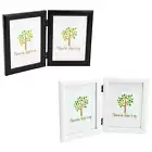 Double Photo Frame Picture Frames Folding Standing Hinged Portrait Display