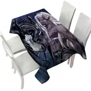 Cool Fantasy Drawings Dragons Worn the Master Tablecloth