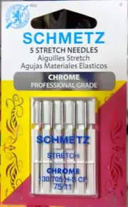 5 Schmetz 75/11 STRETCH Chrome Sewing Machine Needles 4022 Pro Grade Aiguilles