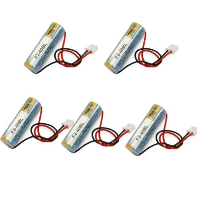5pcs ER6C AA 3.6V PLC Battery CELL for Mitsubishi F2-40BL FX2N/1N With Plug NEW