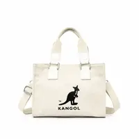 在飛比找momo購物網優惠-【KANGOL】吐司包 手提包 袋鼠LOGO包 帆布包 側背