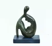Cycladic women bronze small statue sculpture - Essential Abstract Art