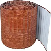 Corrugated Metal Garden Edging, 10"×60Ft Landscape Edging Border for DIY Flower Beds, Lawn, Garden and Yard, Metal Edging for Landscaping, Lawn Edging Border, Woodgrain